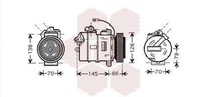 VAN WEZEL Компрессор, кондиционер 5800K261